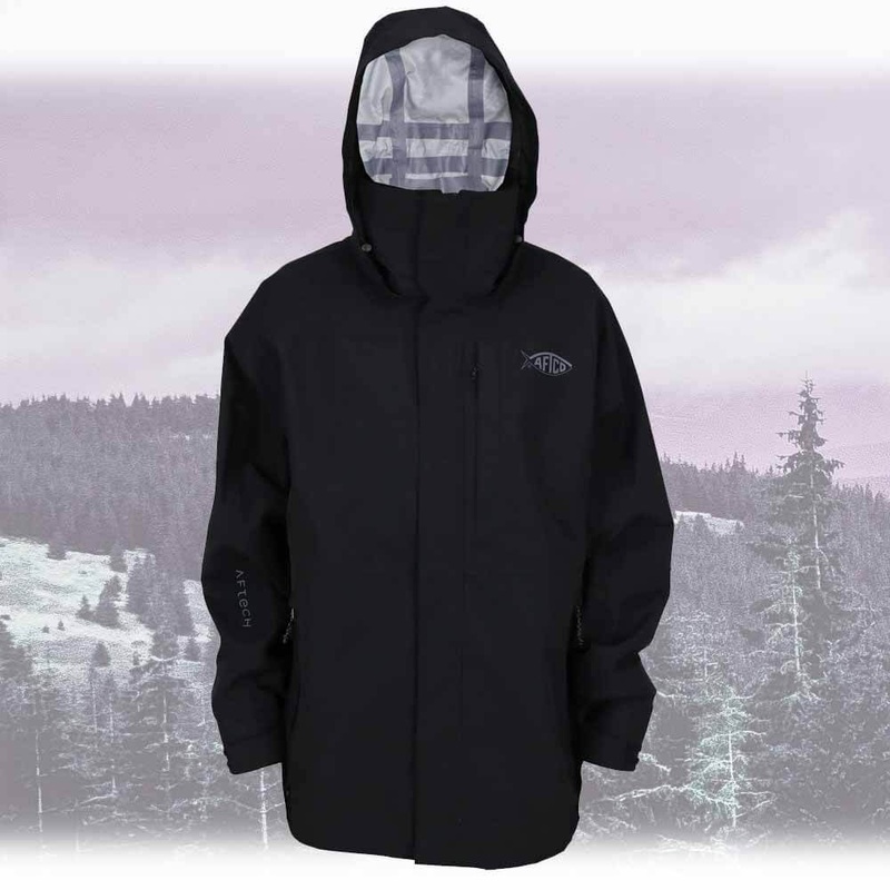 Aftco Black Barricade Rain Jacket X-LARGE