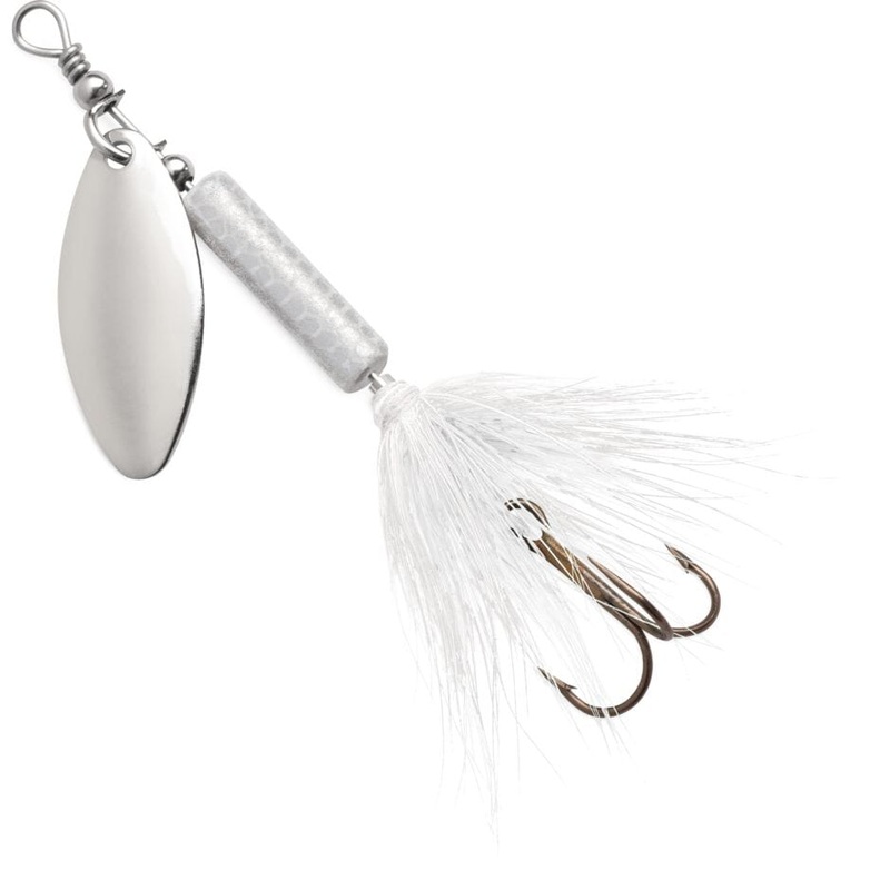 Blue Fox Whip Tail Spinner White 1/16 oz