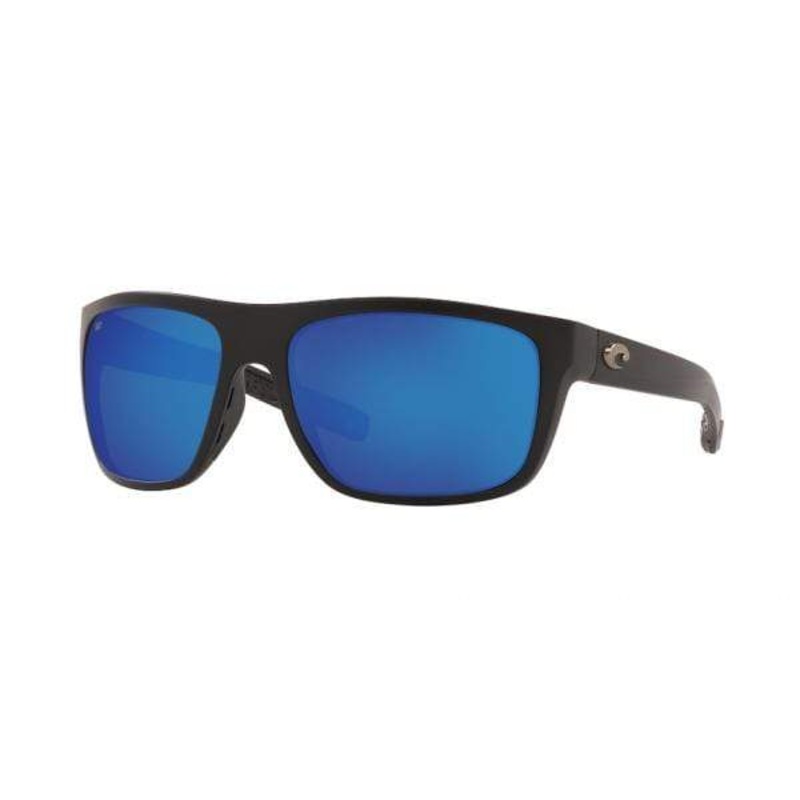 Costa Del Mar Broadbill Polarized Sunglasses (580P – Polycarbonate Lenses) Matte Black – Blue Mirror 580P