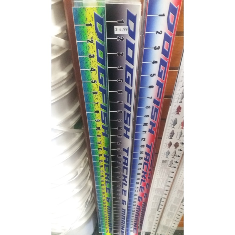 Dogfish Boat Sticker Ruler Mahi