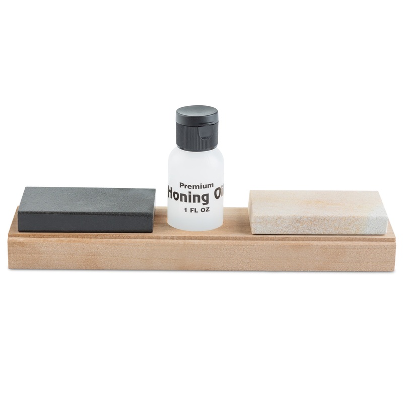 RH Preyda Natural Arkansas Mounted Stone with Oil