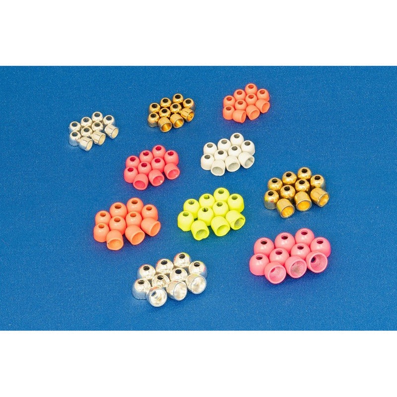 Scandinavian Tungsten Cone Heads (10 Pack) Fluorescent Orange Medium
