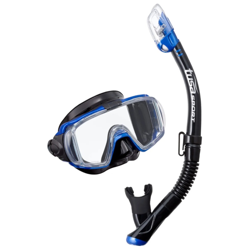 Tusa Visio Tri Ex Adult Mask and Snorkel BLUE