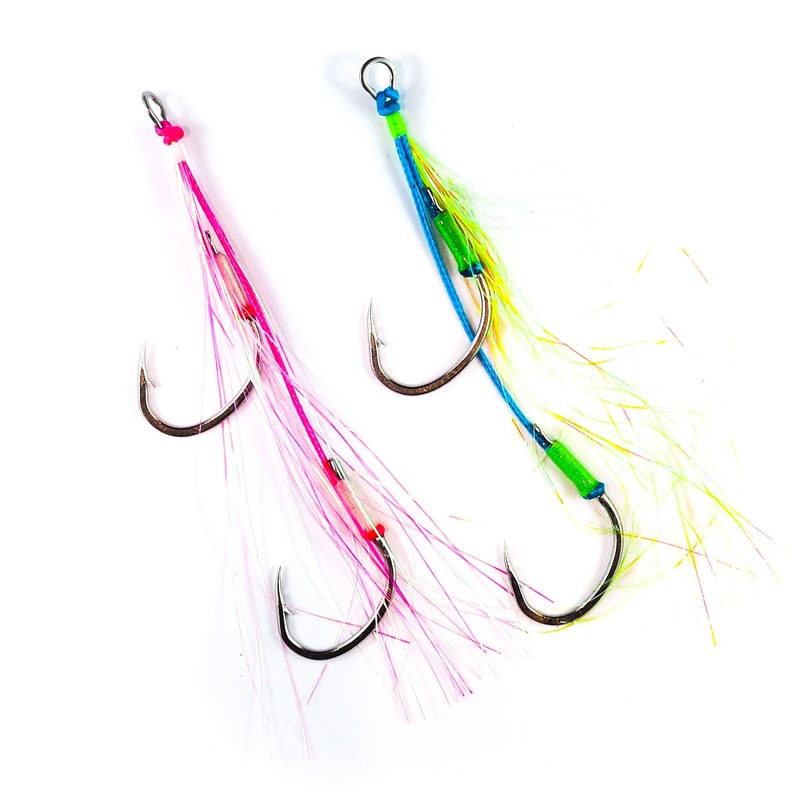 Vexed Twin Flashy Long Assist 1/0 Chartreuse Glow
