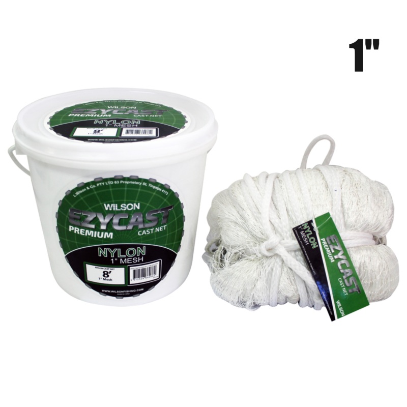 Wilson Ezi-Cast Cast Net Nylon 1inch Mesh 10 foot