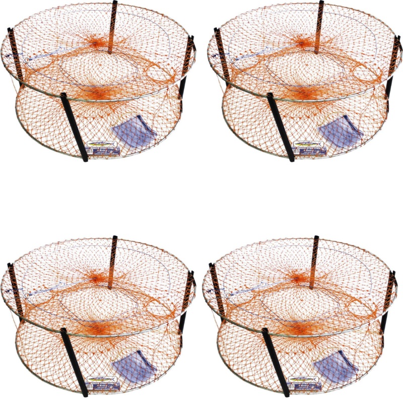 4 x Wilson Standard Crab Trap Round-4 Entry Orange – Bulk Value 4 Pack