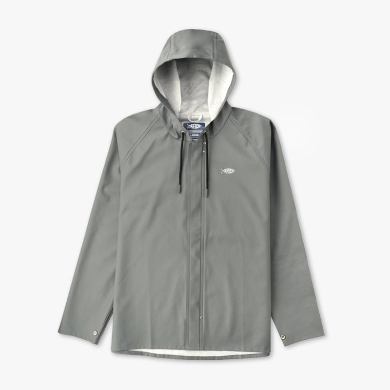 Aftco Bering Boating Rain Gear Jacket Charcoal Small