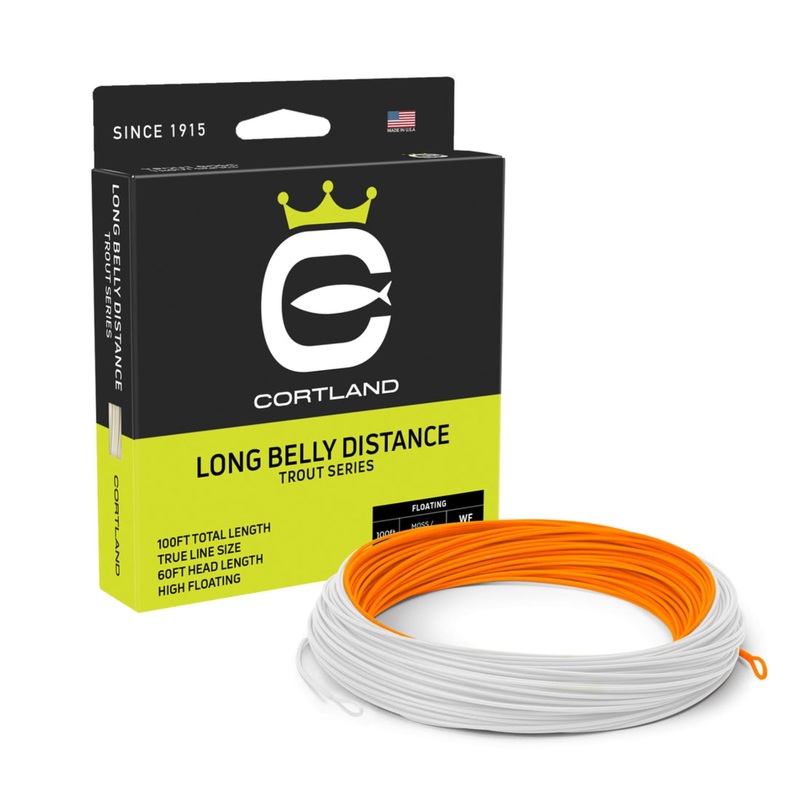 Cortland Long Belly Distance Fly Line Orange/White WF 5