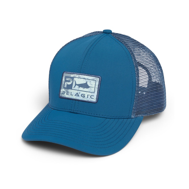 Pelagic Deluxe Gyotaku Trucker Blue