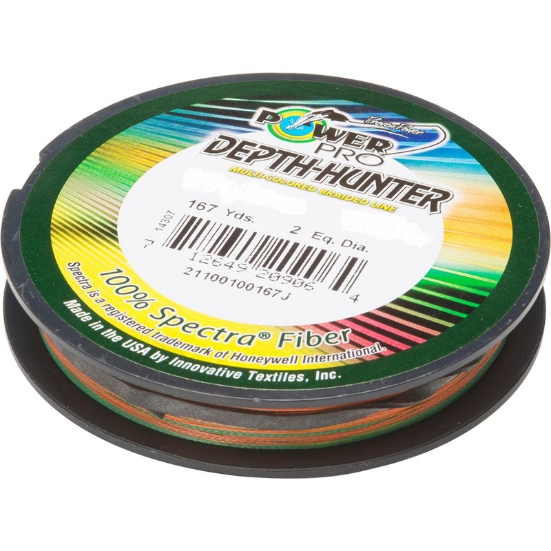 Power Pro Depth Hunter 333yds Multicolour Braided Fishing Line 10lb