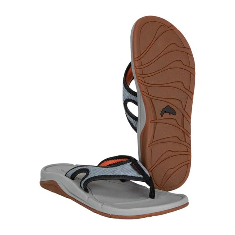 Simms Challenger Flip Flops – Mens Cinder 8