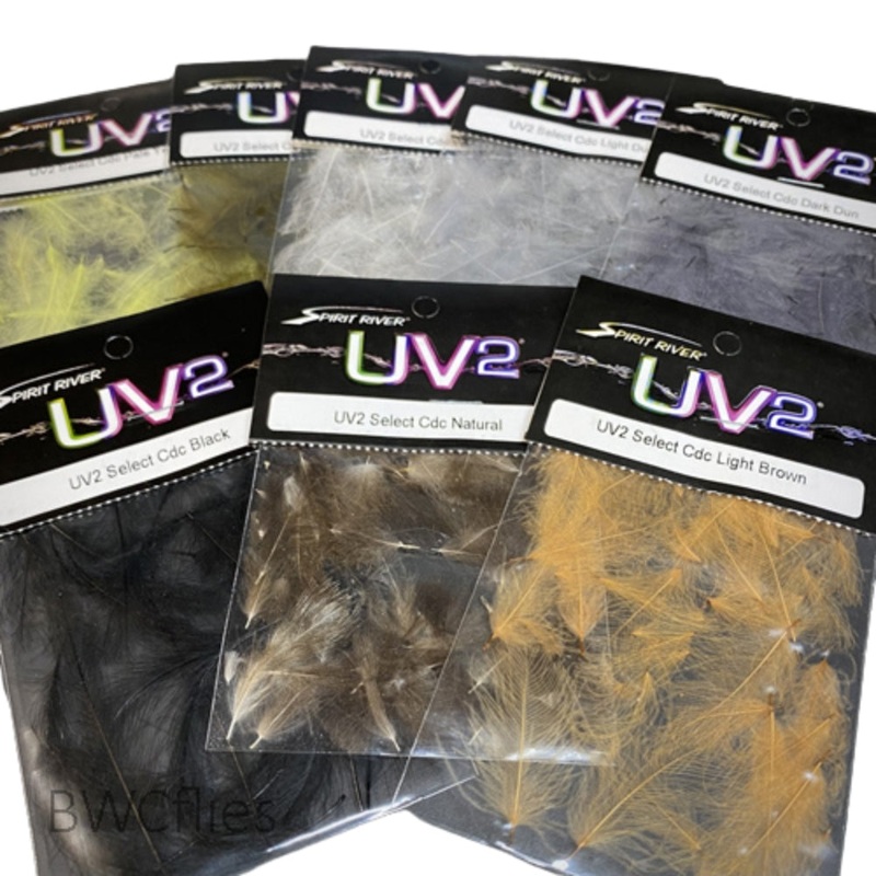 Spirit River UV2 Select CDC Feathers Black