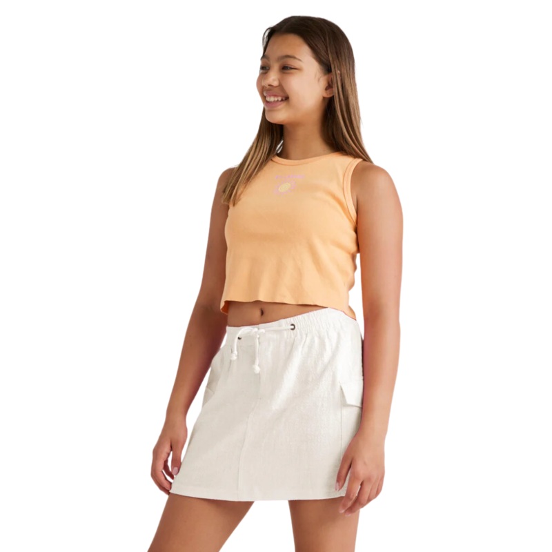 Billabong Girls Waves and Sun Tank L/12 Tangy Peach