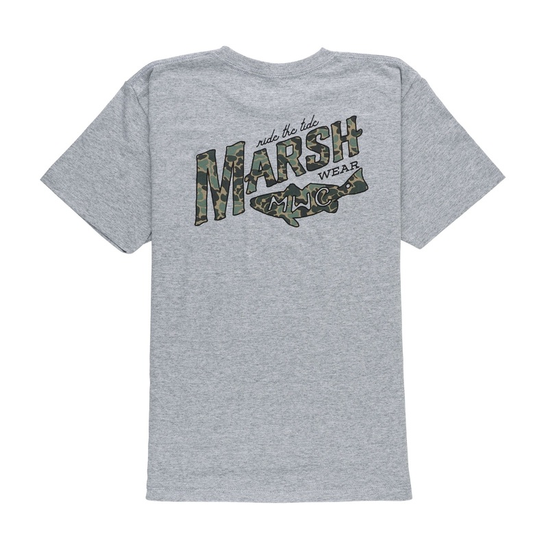 Marsh Wear Youth Sunrise Marsh Short Sleeve T-Shirt Athletic Heather Small
