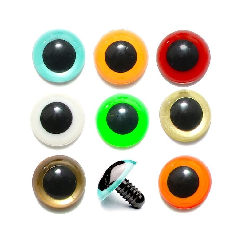 Posted Dome Eyes 6mm Pearl/Blue
