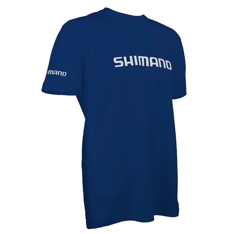 Shimano Short Sleeve Cotton Tee Royal Blue Small