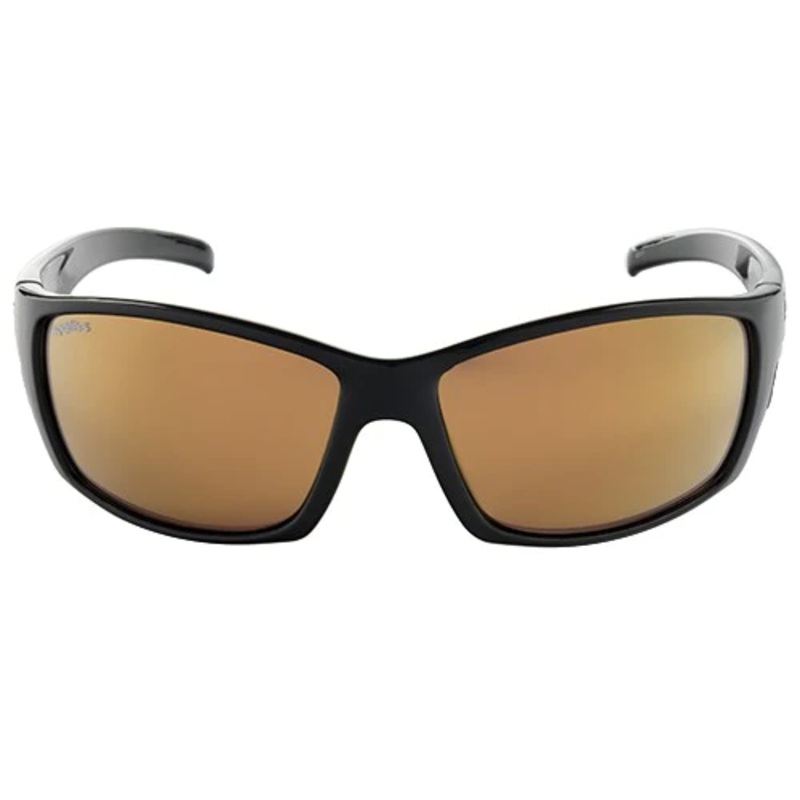 Spotters Gloss Black Fury Frame Gold Glass Lens Sunglasses Clearance