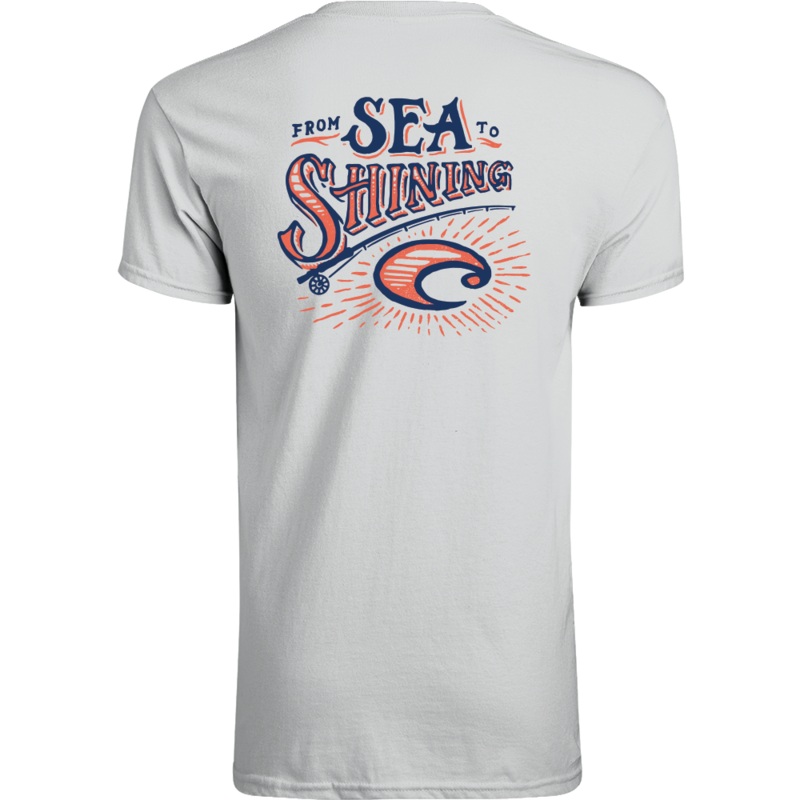 COSTA Tech Freedom Sea Short Sleeve Pearl Grey Small