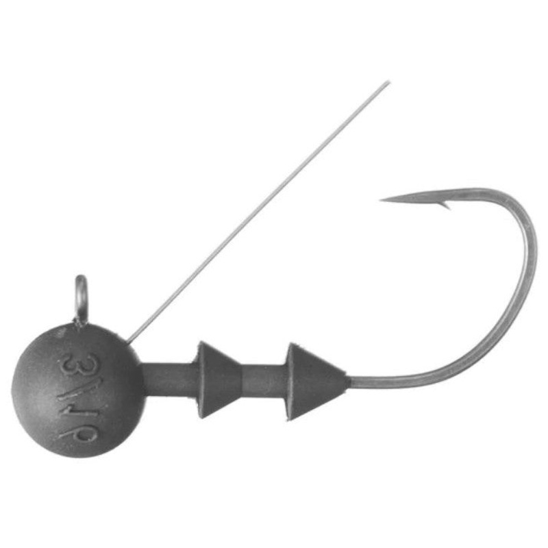 Cipher Fishing Tungsten Mid-Stroll Ball Head Jig 3pk 1/8 1/0