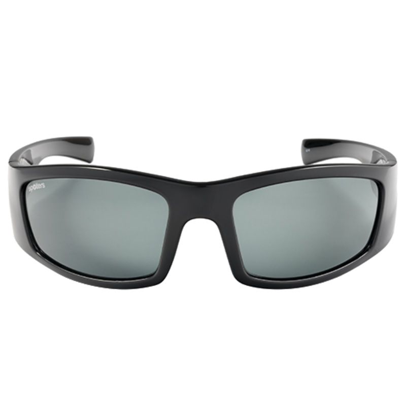 Spotters Coyote+ Gloss Black Mens Performance Polarised Sunglasses Carbon
