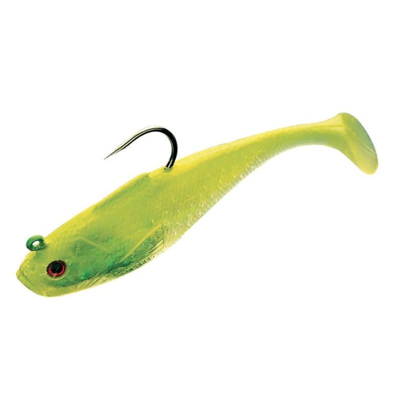 Tsunami SS Holographic Swim Shad 4″ 1oz 6pk Black/Purple