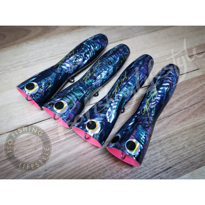 Craft Bait 20 GT-3 130g Handmade Popper – Abalone Special Colour