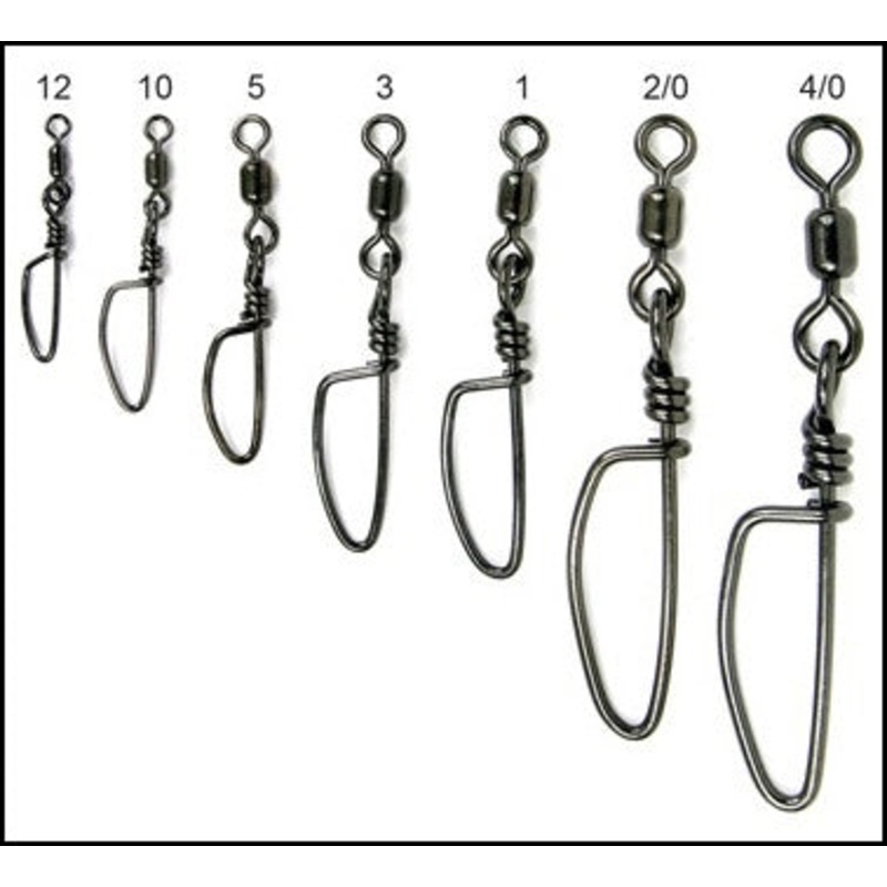 Krok Stainless Steel Snap Swivels SSKS1005PK-12-100LB TEST