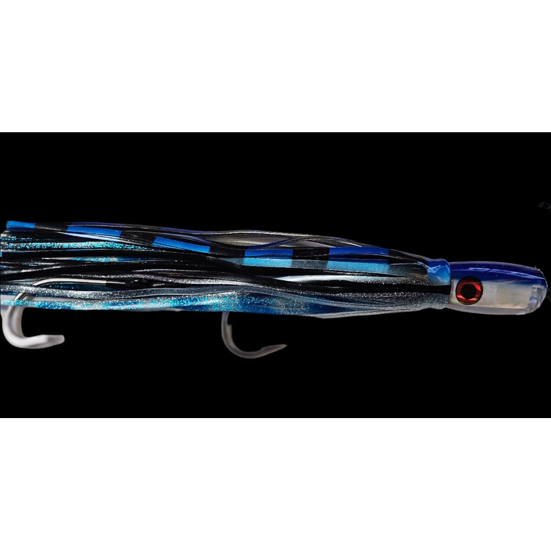 Dogfish Pelagic Meat Missle 14″ Trolling Lure (Crystal Purple Head) PURPLE ZEBRA ORANGE BODY