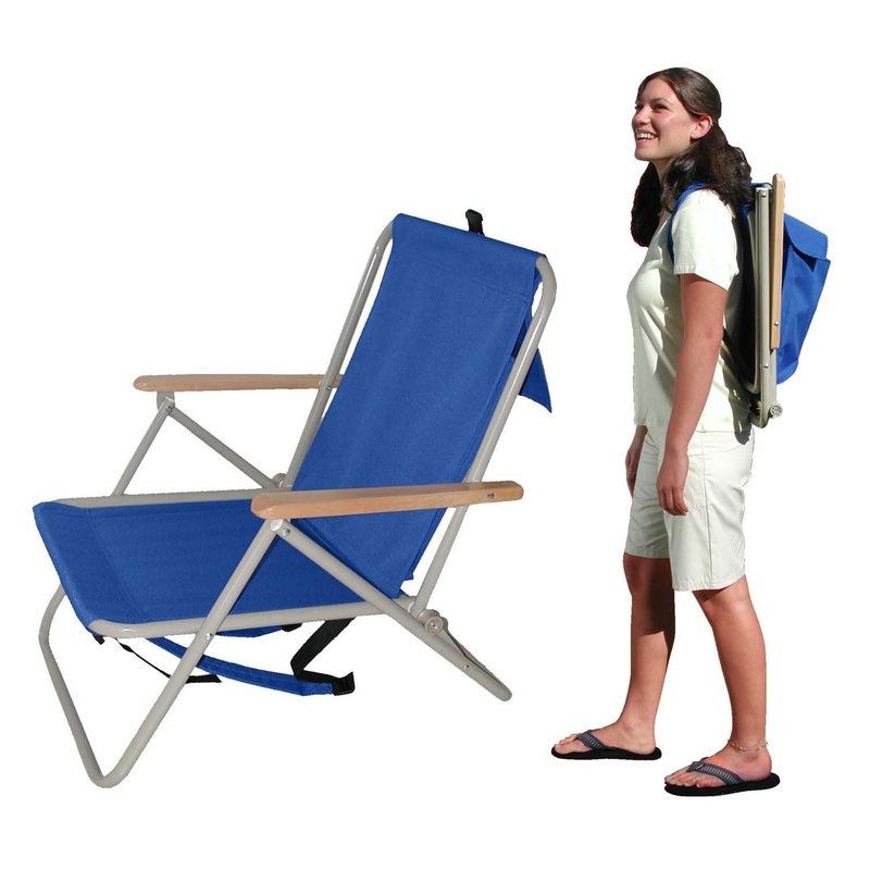 Beachkit Wearever Premium Quality Backpack Chair Navy