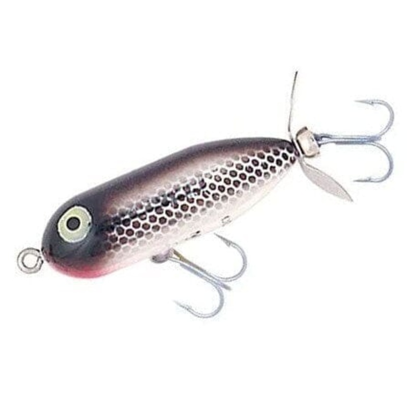 Heddon Tiny Torpedo Black Shiner Glitter