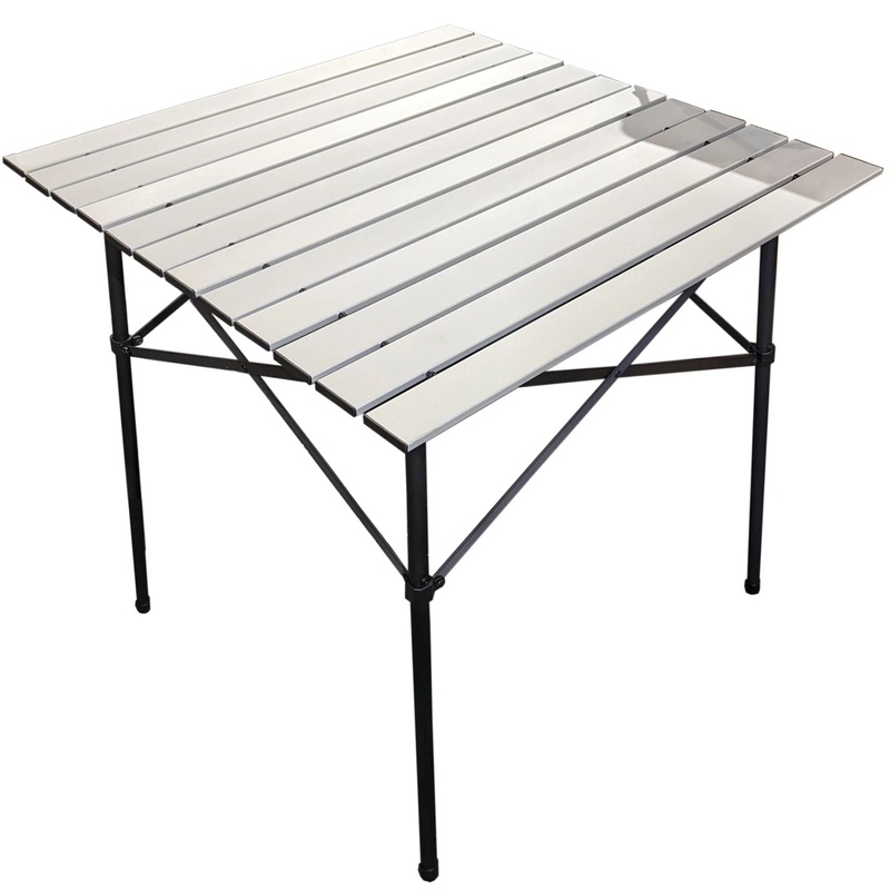 Supex Square Slat Table 700mm Grey