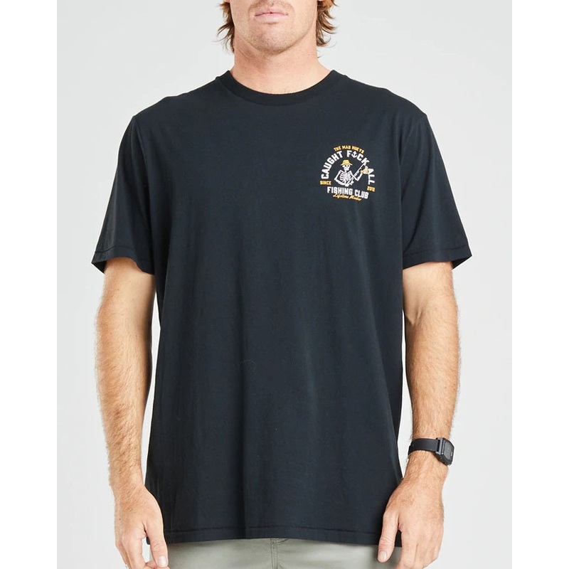 The Mad Hueys Fk All Club 2 Short Sleeve Tee – Black Large