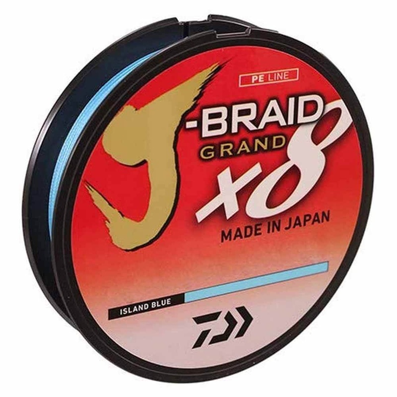 Daiwa J-Braid Grande 8X 300Yds Island Blue Braided Line 15LB