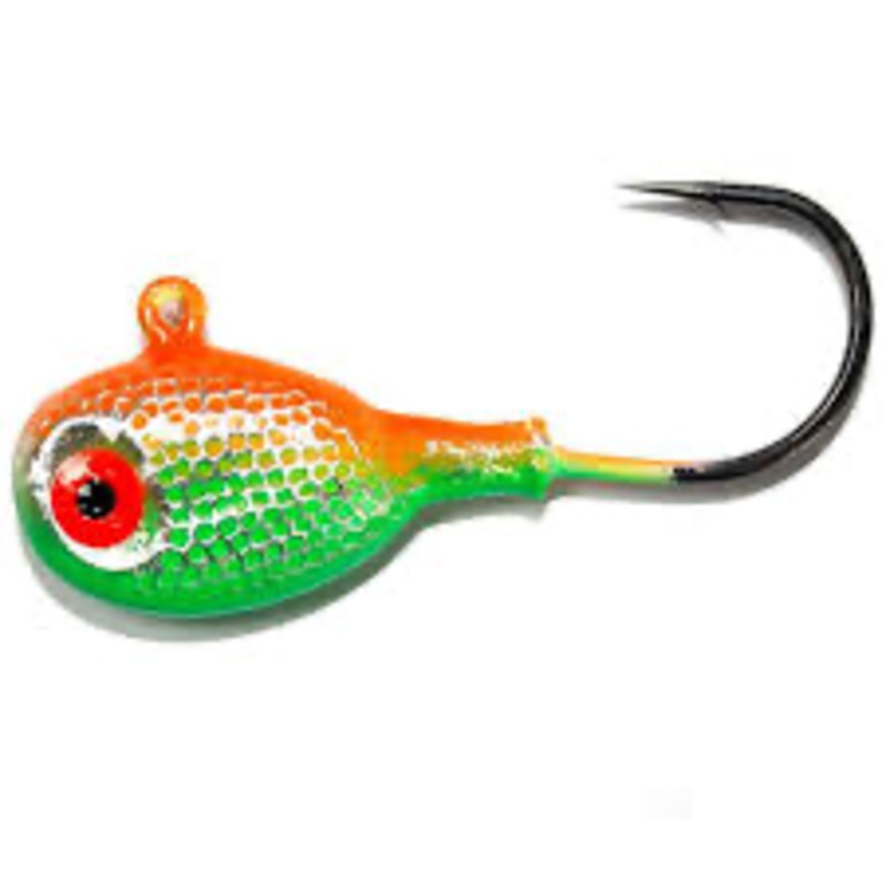 Mustad Tog Tamer Jig Head 1/2 oz 3pk Orange/Lime