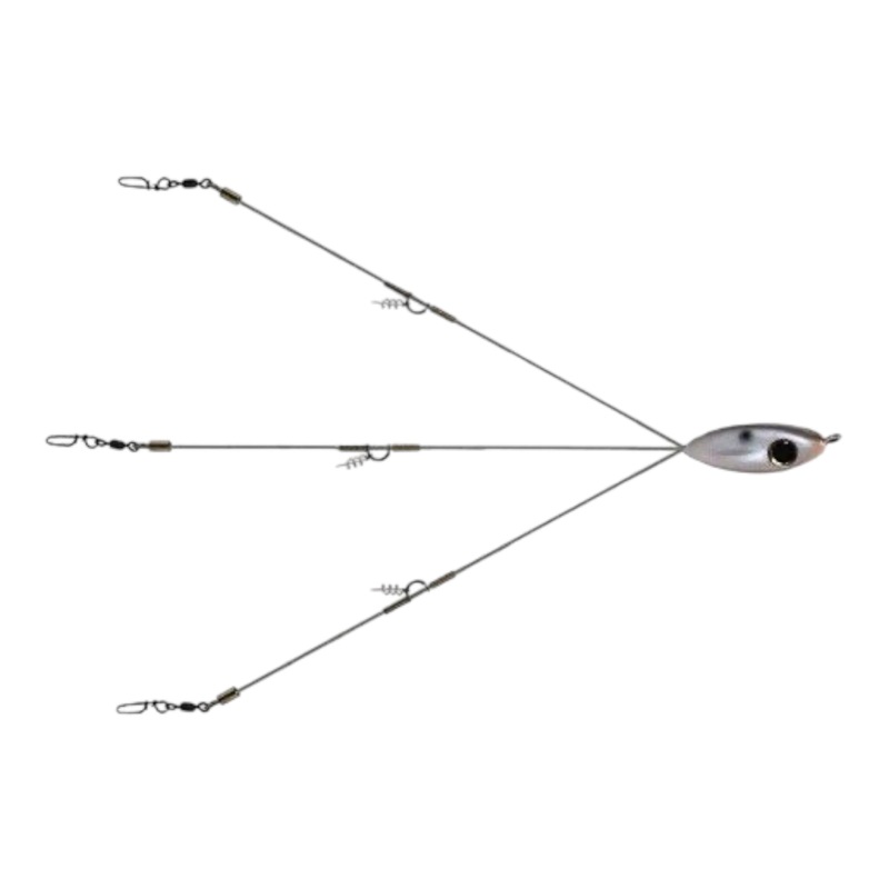 Picasso Lures Bait Ball Extreme Umbrella / Alabama Rig 3 Wire – 6 Baits
