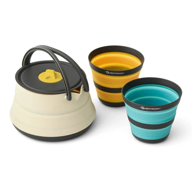 Sea to Summit Frontier Ultralight Collapsible Kettle Cook Set 3 Piece 1.1L MULTI COLOUR