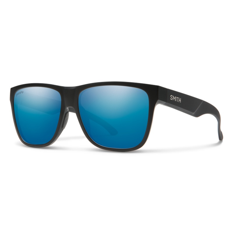 Smith Lowdown XL 2 Polarized Sunglasses Black – Blue Mirror
