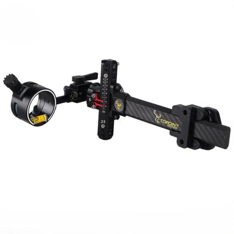 Topoint TX9610 Single Pin Micro Adjustable Bow Sight Black