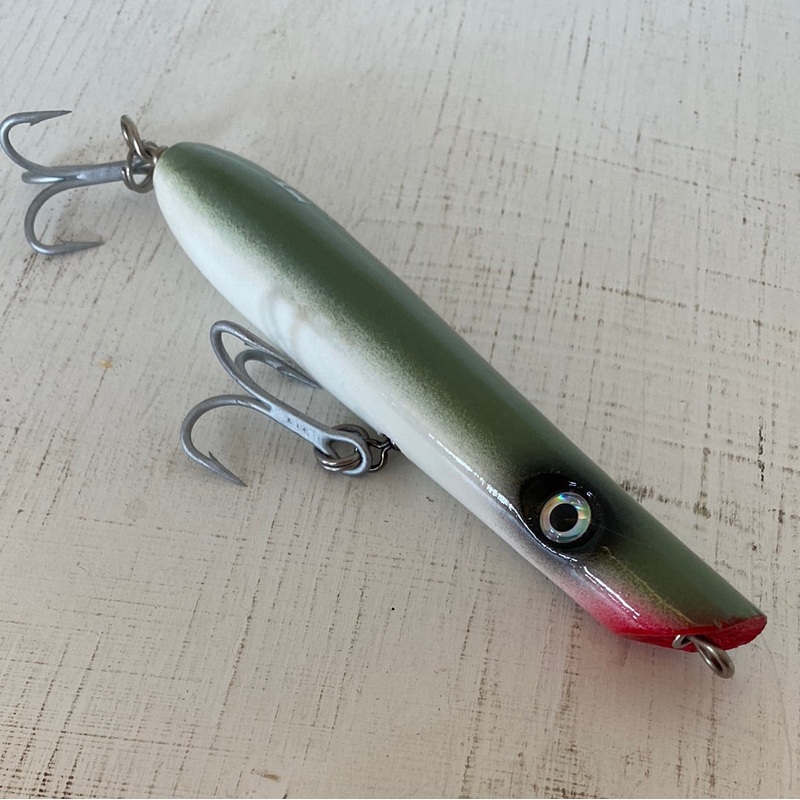 247 Lures Fish Stick Round Bottom Pencil Popper Olive Green