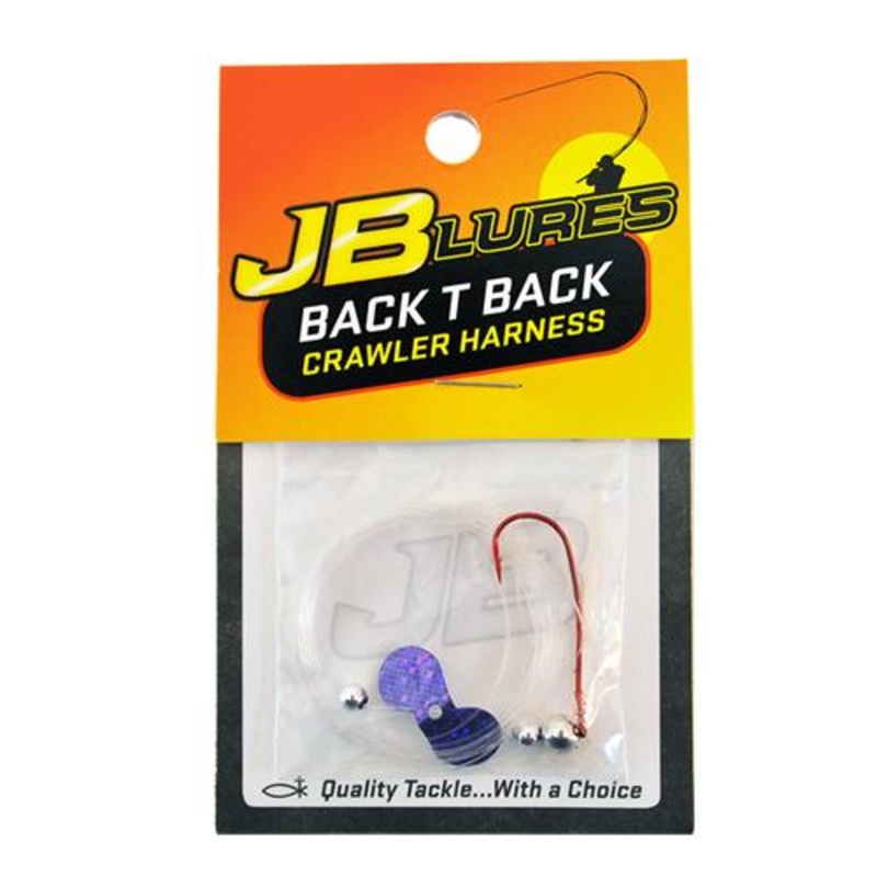 JB Lures Back T Back Slow Death Rig Blue Glitter