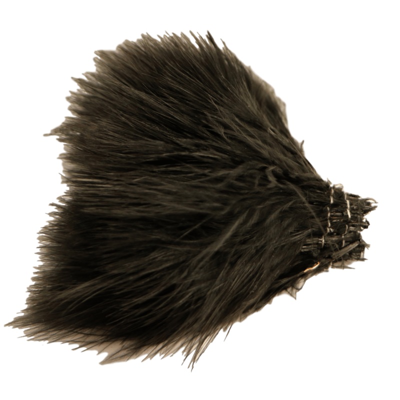 Marabou Strung Blood Quills Gray