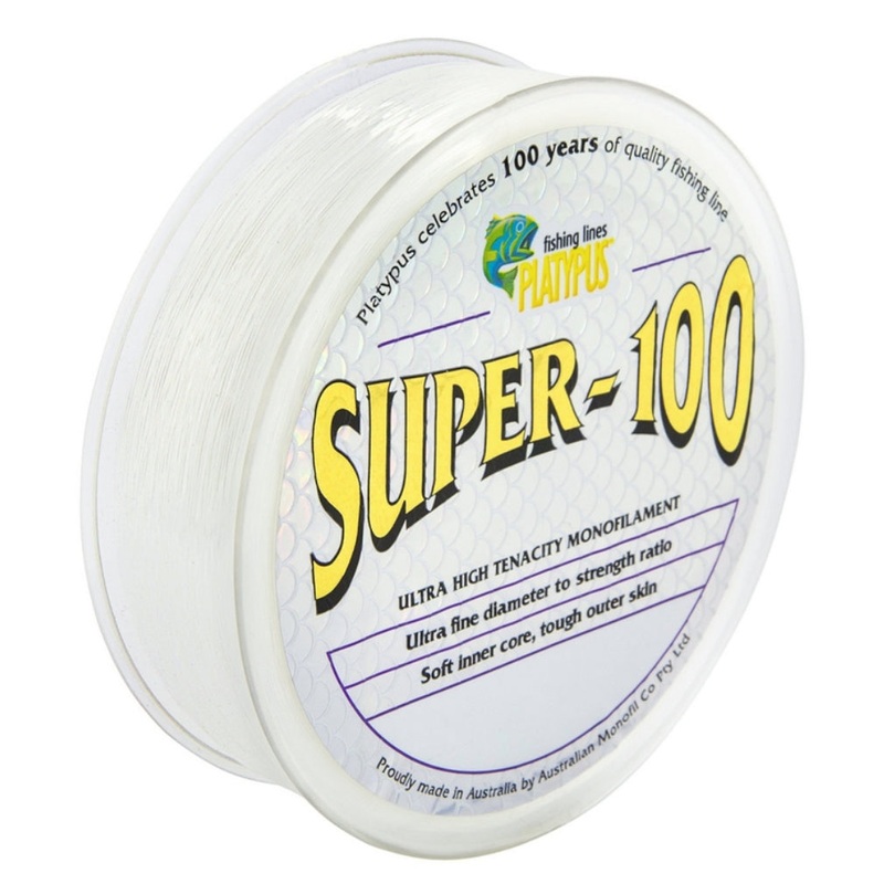 Platypus Super 100 Clear 500m Monofilament Fishing Line 10lb