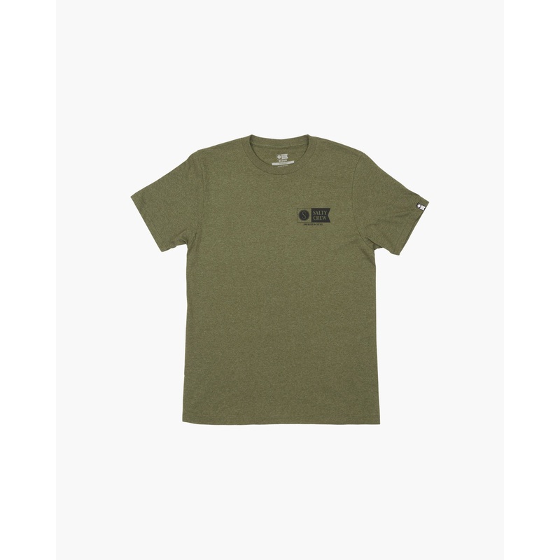 Salty Crew Alpha Short Sleeve Tee Forest Heather Large