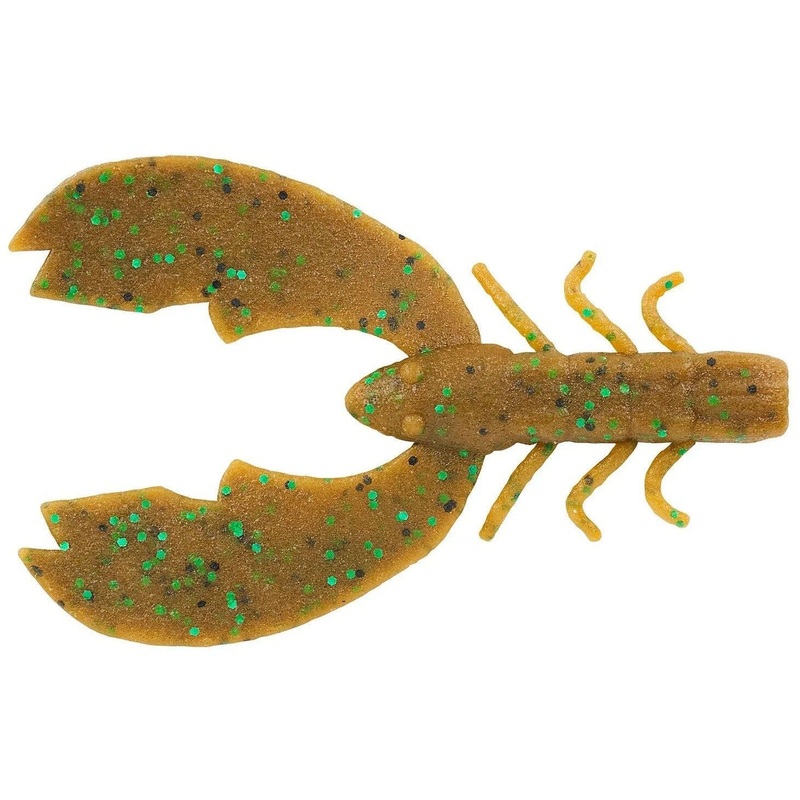 Berkley Powerbait Maxscent Chigger Craw Pumpkin Green Fleck 3″ 8pk