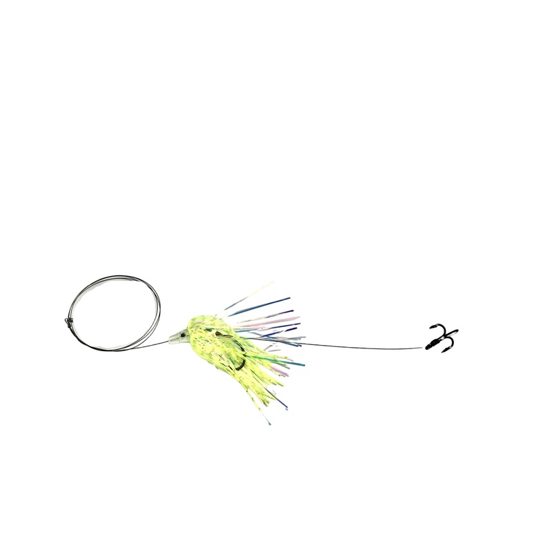 Dogfish Kingfish Rigs (Skirted Cable) Single Stinger Pink