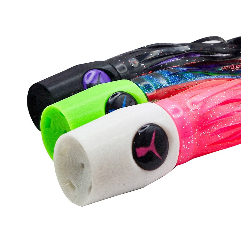 Hypertension Lures 9″ Relentless Skirted Trolling Lure Green Lumo