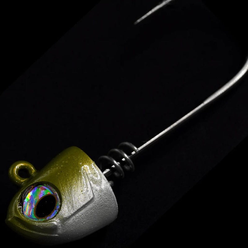 NLBN (No Live Bait Needed) 8″ Jig Head Hell Yeah Butter 3/4oz