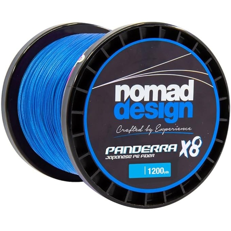 Nomad Panderra X8 Japanese PE Fiber Fishing Line Cyan Blue   Unmatched Strength and Performance 1200yd 30lb