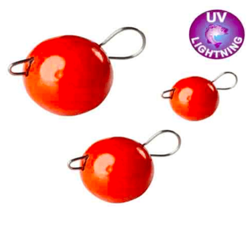 Ttes plombes Oranges, agrafes mobiles 1g (10 pc)