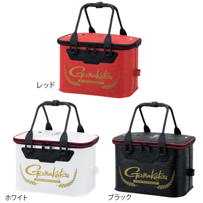 Gamakatsu Foldable Burley Bucket With Cover (Bakkan) GM-2502 33cm Black
